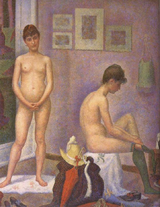 Georges Seurat The Post of Woman